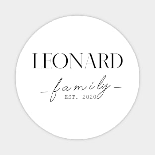 Leonard Family EST. 2020, Surname, Leonard Magnet